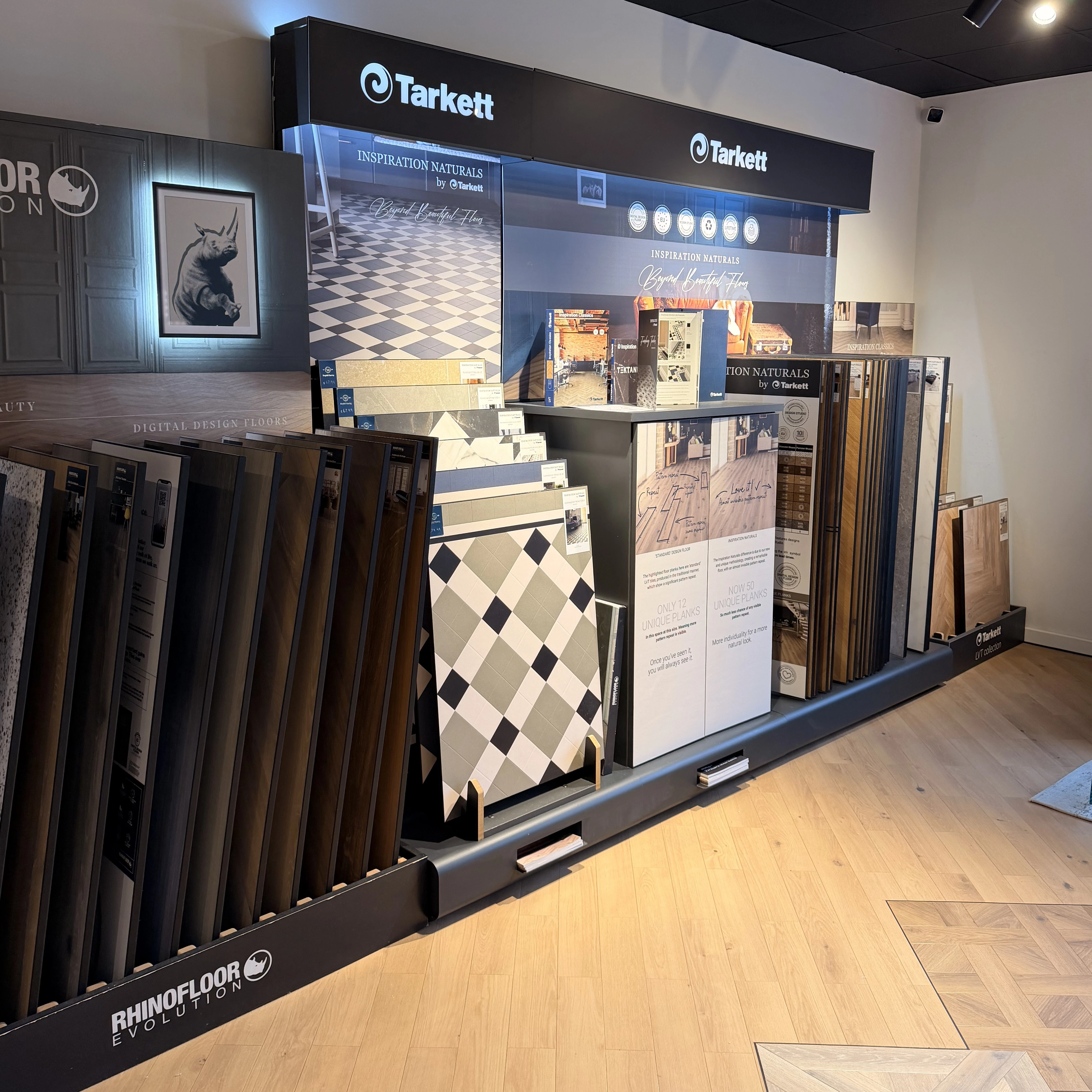 Interior view of King Hall Flooring showroom in Nottingham